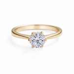 Enstens diamantring Aida med 0,70 ct i 14kt gull. TW-Si. -18016070