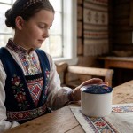 Lundeby blå stort smykkeskrin - 1063