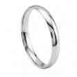 Giftering i platina 950, 3 mm. RUBIN modell 167 - 1030