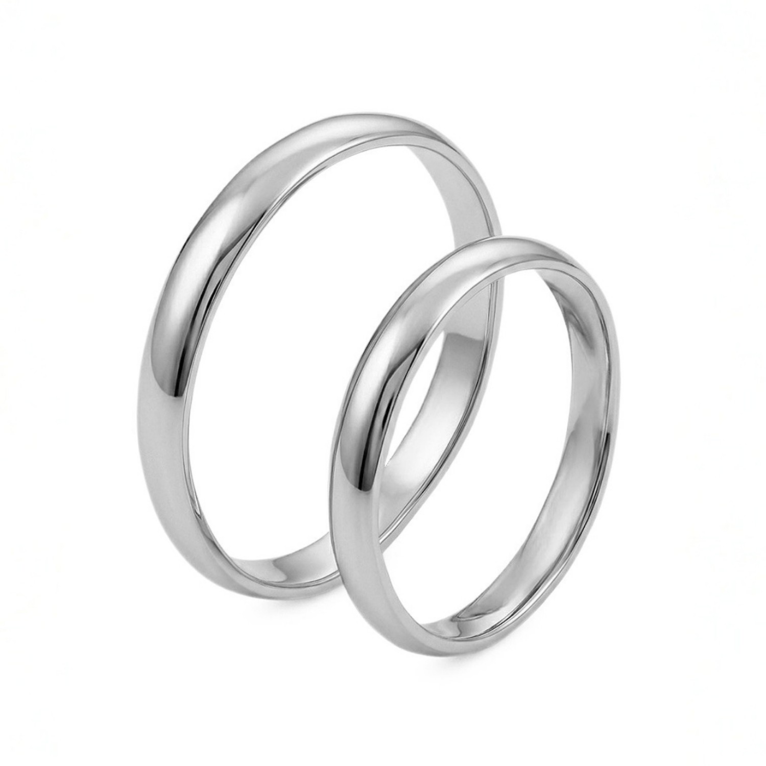 Giftering i hvitt gull 14kt, 3 mm. RUBIN modell 167 - 1330