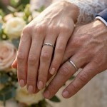 Giftering i hvitt gull 14kt, 3 mm. RUBIN modell 167 - 1330