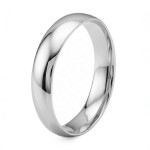 Giftering i hvitt gull 14kt, 6 mm. RUBIN modell 167 -1360