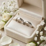 Giftering i hvitt gull 14kt, 6 mm. RUBIN modell 167 -1360