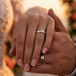 Giftering i hvitt gull 14kt, 6 mm. RUBIN modell 167 -1360