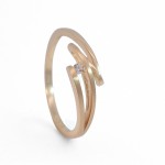 Gullring med zirkonia stein-coc5000622