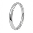 Giftering i platina 950, 3 mm. RUBIN modell 803  - 1130