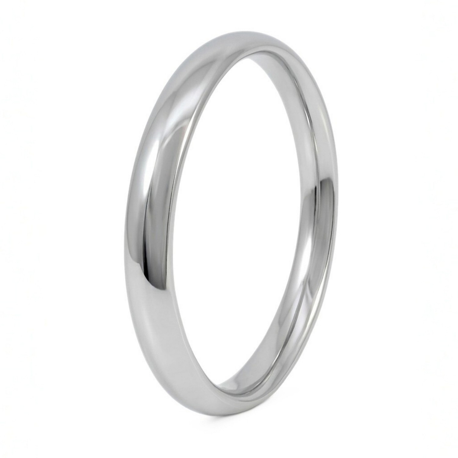 Giftering i platina 950, 3 mm. RUBIN modell 803  - 1130