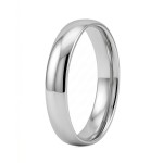 Giftering i platina 950, 4 mm. RUBIN modell 803  - 1140