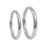 Giftering i hvitt gull 14kt, 3 mm. RUBIN modell 803 -1530