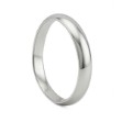 Giftering i platina 950, 3.5 mm. RUBIN modell 803  - 1135