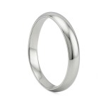 Giftering i platina 950, 3.5 mm. RUBIN modell 803  - 1135