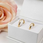 Gifteringer i gult gull 14kt, 3.5 mm. RUBIN modell 803 - 1435