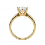 Forlovelsesring i gult gull med lab grown diamant 1,00ct  River (D) VS2 - LG698511621