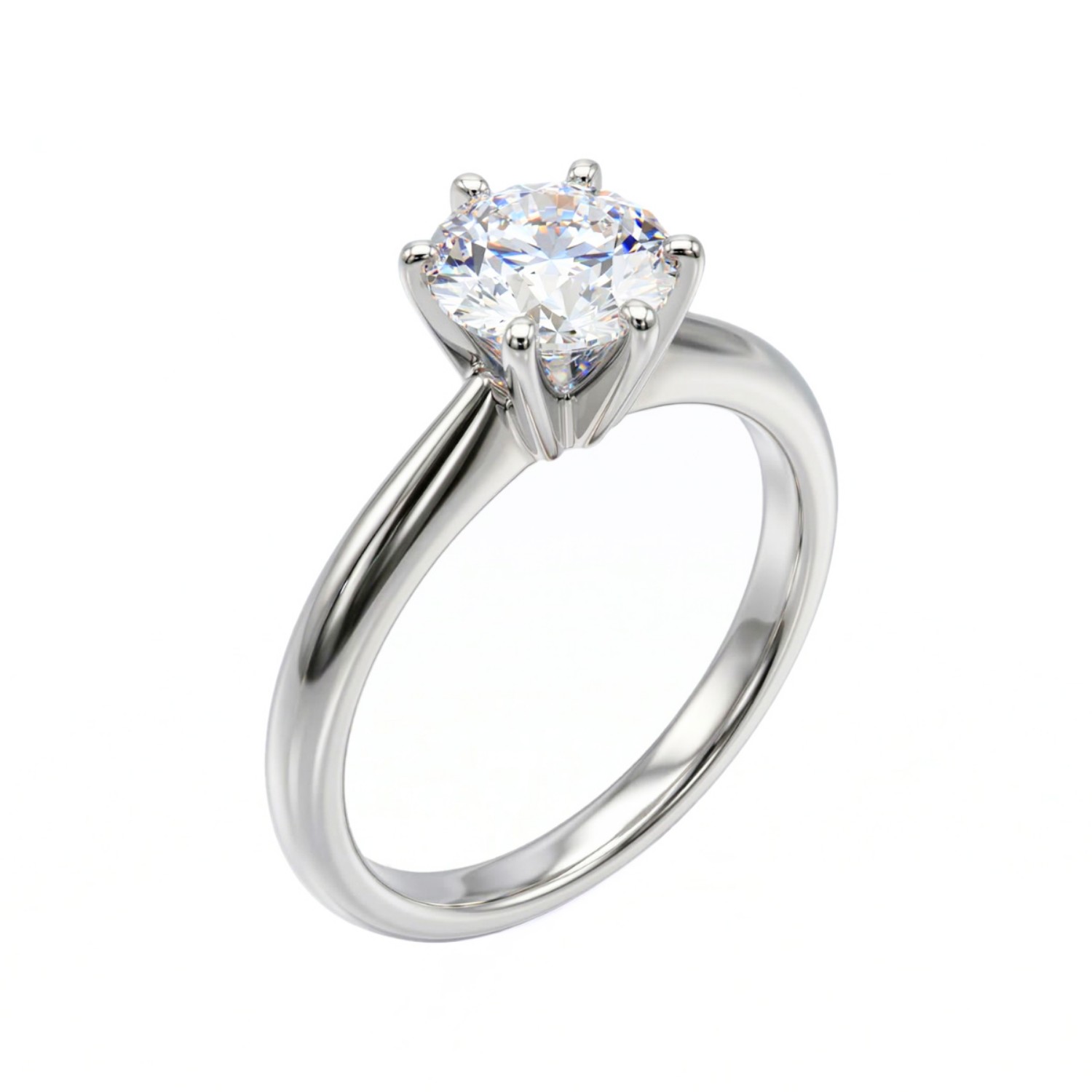 Forlovelsesring i hvitt gull med lab grown diamant 1,00ct  River (D) VS2 - LG710508034