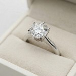 Forlovelsesring i hvitt gull med lab grown diamant 1,50ct  River (E) VS2 - LG747502440