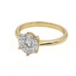 Forlovelsesring i gult gull med lab grown diamant 2,00ct  River (E) VS2 - LG747590875