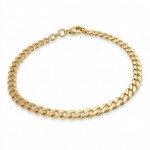 Armbånd i gult gull 14 karat, 21 cm, bredde 4,7 mm - 11GU4721