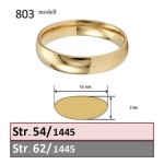 Gifteringer i gult gull 14kt, 4,5 mm. OREST – 1445