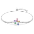Swarovski armbånd Ariana Grande x Swarovski bracelet Mixed cuts, Flower, Multicolored, Rhodium plated - 5749187
