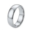 Giftering i platina 950, 6 mm. RUBIN modell 803