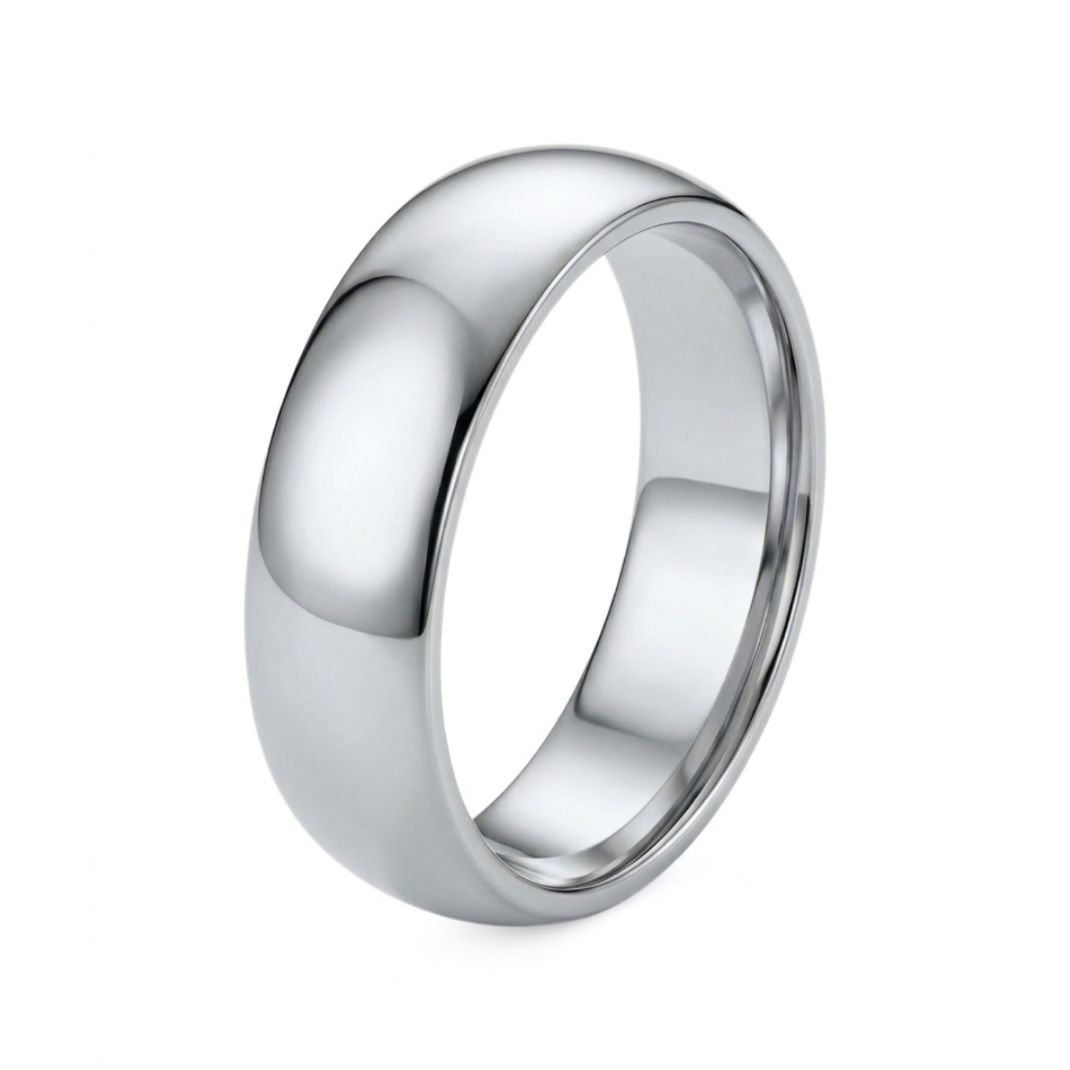 Giftering i hvitt gull 14kt, 6 mm. RUBIN modell 803  - 1560