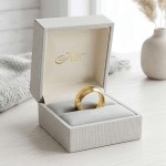 Giftering i gult gull 14kt, 6 mm. RUBIN modell 803 –1460