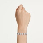 Swarovski armbånd Ariana Grande x Swarovski bracelet Round cut, Flower, White, Rhodium plated - 5749182