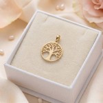 Anheng Livets tre i sølv forgylt - bur1360