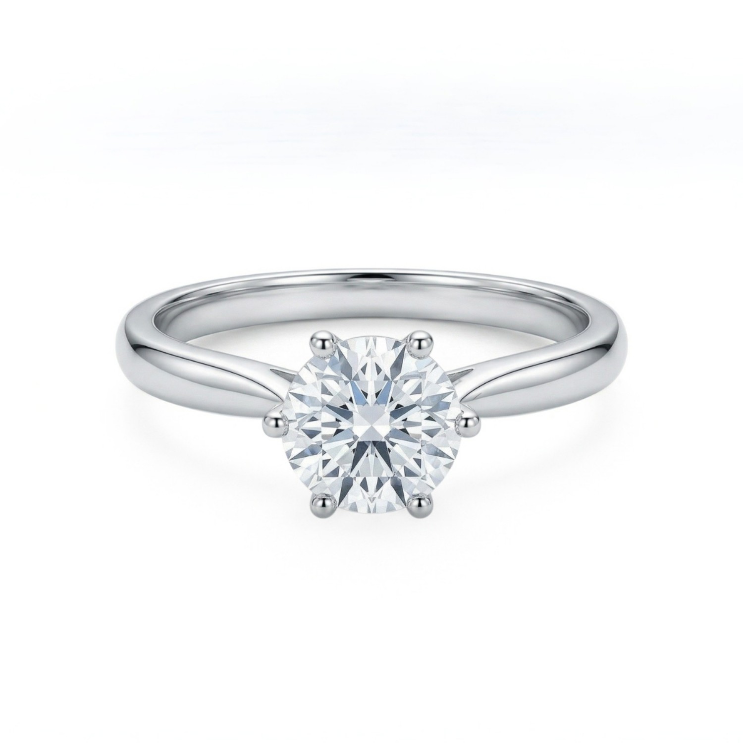 Diamantring forlovelsesring 1,00 ct i 14kt gull. Leticia - 18007100