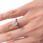 Forlovelsesring med Lab Grown diamant i 1.00 ct og River (E) - VVS2 - LG1001807hg