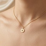 Smykke Kompass i 925 sølv forgylt - 2996742