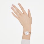 Swarovski klokke Hyperbola bangle watch Swiss Made, Metal bracelet, Rose gold tone, Rose gold-tone finish - 5715465