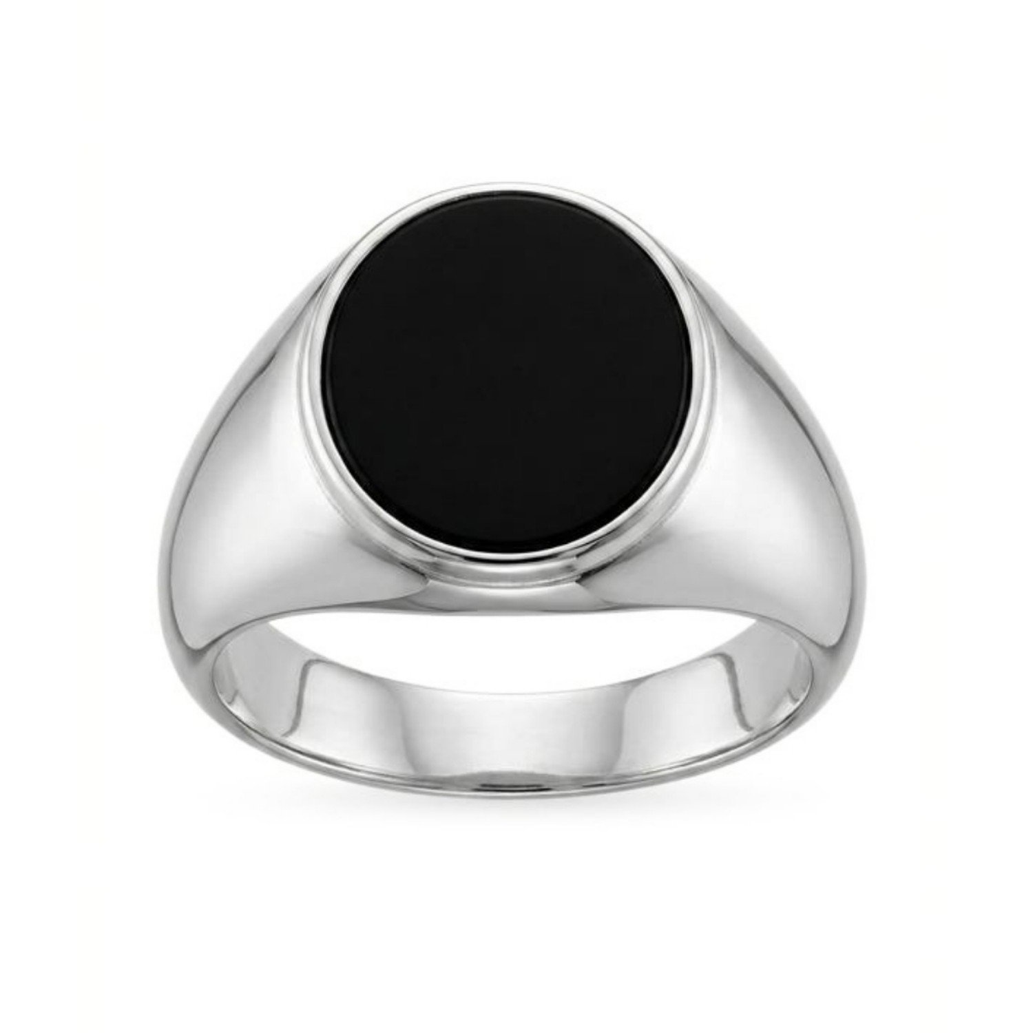 Herrering med sølv med agat - 64514ag