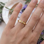 Iselin alliansering i 585 gult gull med diamant - 85010030