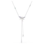 Swarovski collier Ariana Grande x Swarovski Y necklace Mixed cuts, Dragonfly, Multicolored, Rhodium plated - 5749183