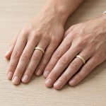 Gifteringer gult gull 14 kt, 4 mm & 4.5 mm. GERSTNER - 31301
