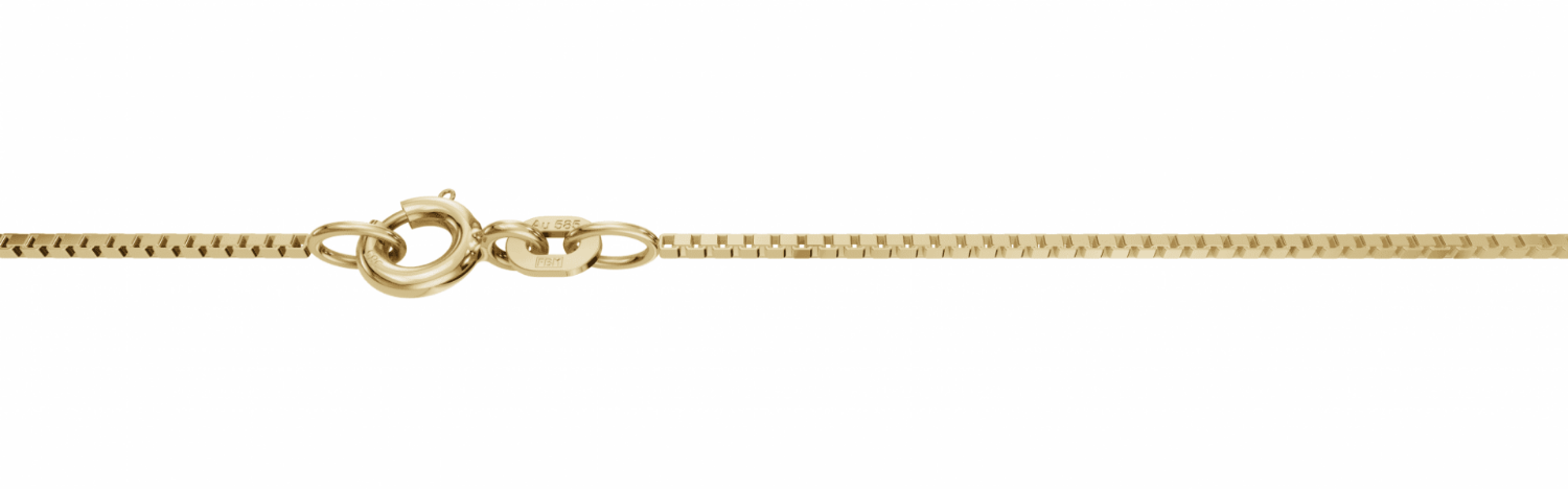 Veneziansk kjede 14kt gult gull, 1 mm - FBM142GG