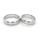 Espeland gifteringer SE128HV40 i hvitt metall - SE128HV40