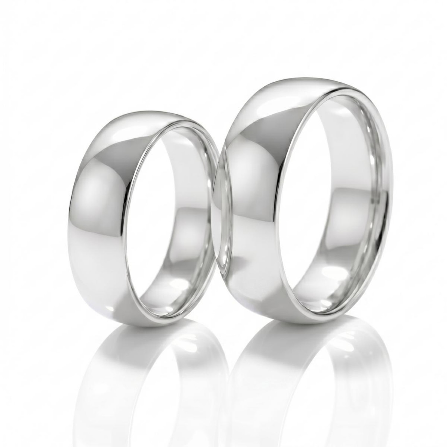 Gifteringer i hvitt gull 14 kt 7 mm fra Espeland - SE101HV70