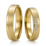 Gifteringer i gult gull 14 kt, 4 mm. GERSTNER - 200770