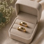 Gifteringer i gull 14 kt 5 mm fra Espeland - SE108GU50