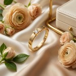 Iselin alliansering med diamant i gult gull- 85010070