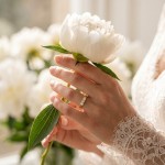 Iselin alliansering i gult gull med diamanter - 85030100