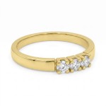Iselin alliansering i 585 gult gull med diamanter - 85030700