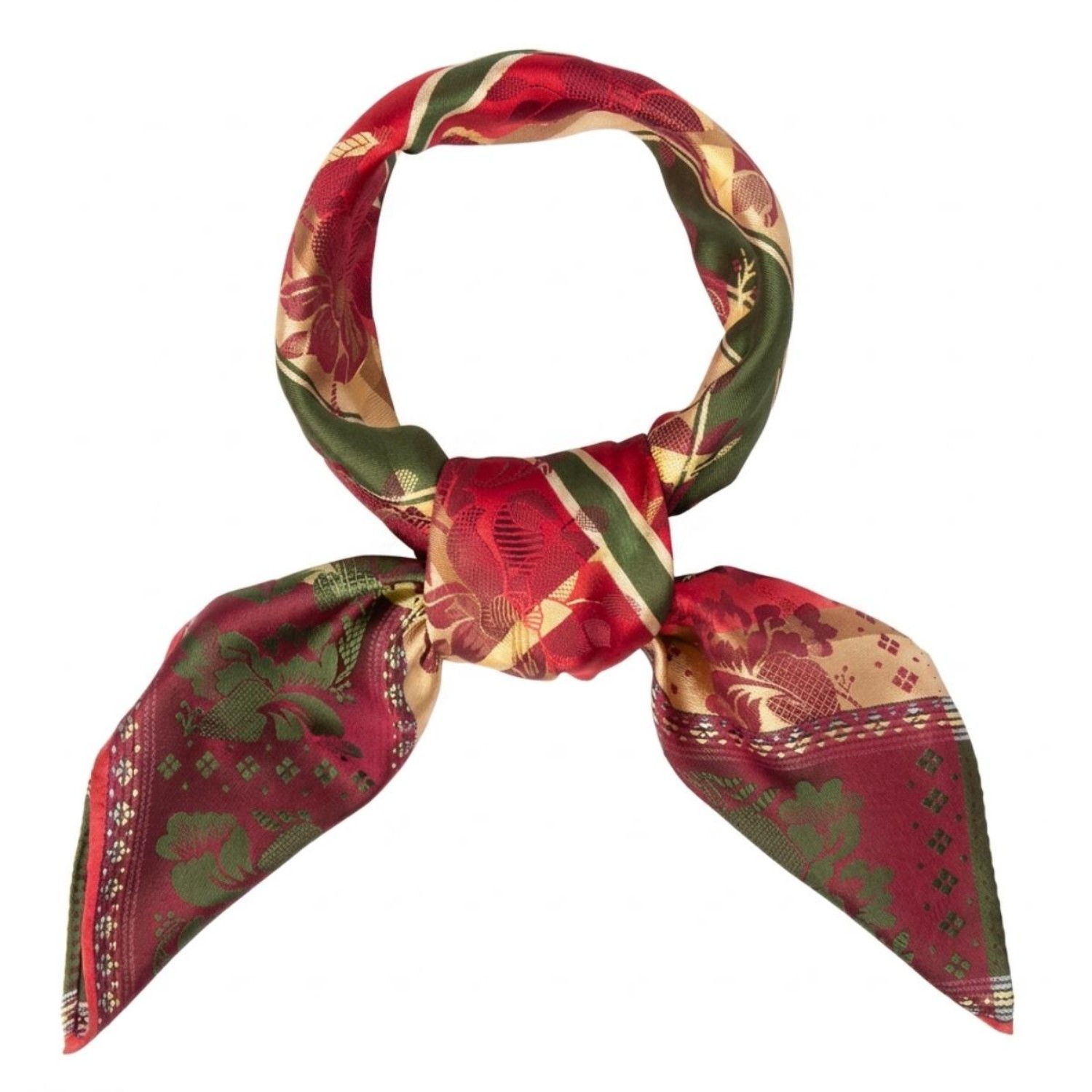 Eufemia jacquardvevd silkeskjerf i 100 % silke- 03-493.047