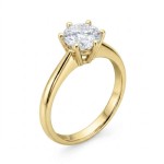 Diamantring forlovelsesring 0,70 ct  i 14kt gult gull. Diona - 18001070gg