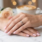 Diamantring forlovelsesring 0,70 ct  i 14kt gull. Diona - 18001070