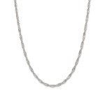 Singapore kjede i hvitt gull 14 kt, 42 cm, bredde 3.1 mm - 14HV3142