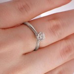 Diamantring forlovelsesring 0,50 ct i 14kt gull. Leticia- 18007050