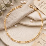 Armbånd i gult gull 14kt, 19 cm - 16999